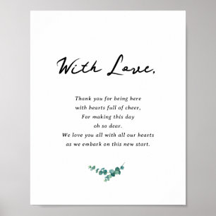 Adelaide Wedding Thank You for Attending Sign
