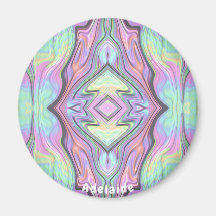 ADELAIDE ~ Yellow Green and Pink Pearly Design