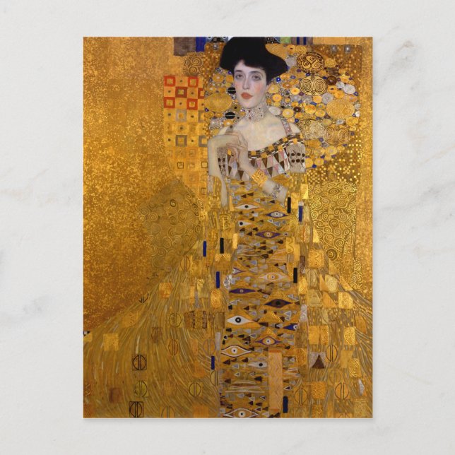 Adele Bloch-Bauer's Portrait by Gustav Klimt 1907 Postcard (Front)