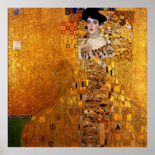 Adele Bloch-Bauer's Portrait by Gustav Klimt Poster (Front)