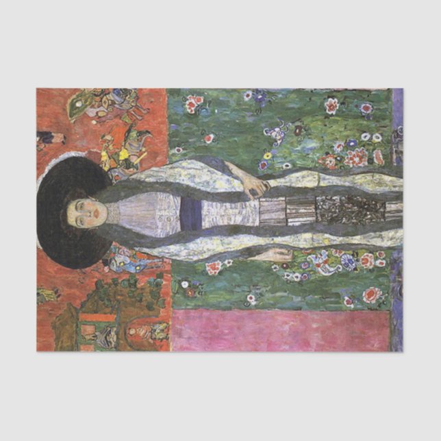 Adele Bloch by Gustav Klimt art nouveau art Tissue Paper (Front)