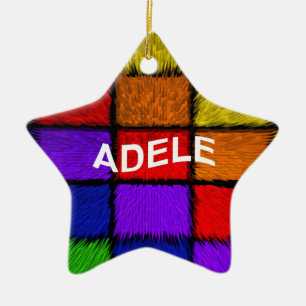 ADELE ( female names ) Ceramic Ornament