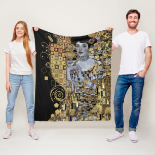 Adele Klimt Fleece Blanket