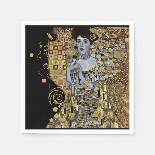 Adele Klimt Paper Napkin (Front)