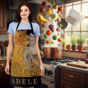 Adele, Lady in Gold by Gustav Klimt, Vintage Apron