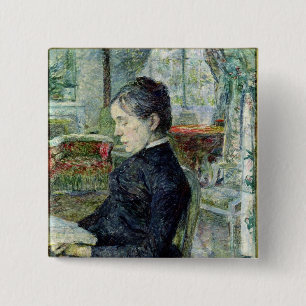 Adele Tapie de Celeyran 2 Inch Square Button