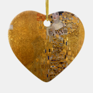 Adele, The Lady in Gold - Gustav Klimt Ceramic Ornament