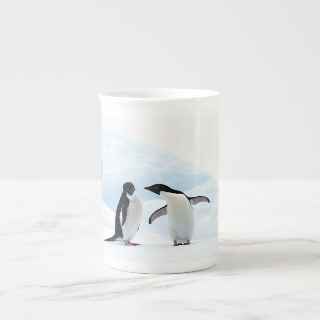 Adelie Penguins Bone China Mug (Front)