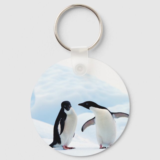 Adelie Penguins Keychain (Front)