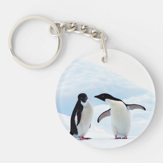 Adelie Penguins Keychain (Front)