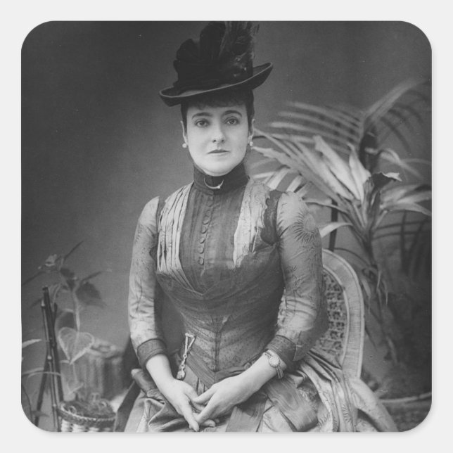 Adelina Patti, 1880 Square Sticker (Front)