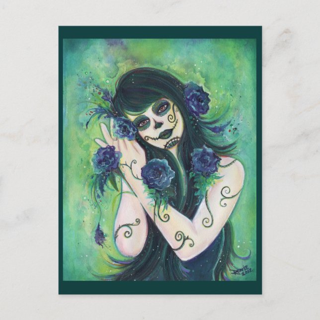 Adelita Day of Dead carte postale Par Renee L.Lavo (Devant)