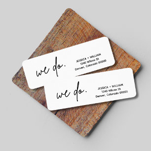 Adella Edgy Modern Minimalist Return Address Label