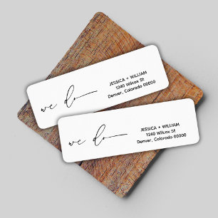 Adella Edgy Modern Minimaliste Adresse de retour