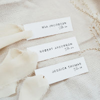 ADELLA Edgy Modern Slender Place Card Name Card