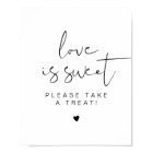 ADELLA Minimal Love is Sweet Treat Favour Table