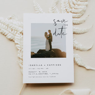 ADELLA- Modern Minimalist Photo Save the Date Invitation