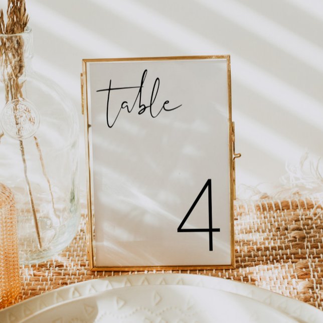 ADELLA- Modern Minimalist Simple Table Number (Creator Uploaded)