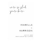 ADELLA- Modern Minimalist Simple Wedding Welcome