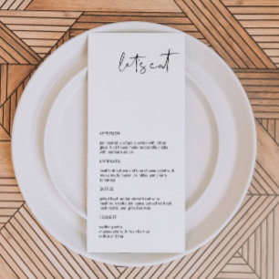 ADELLA - Moderne minimaliste Mangeons Menu Edgy