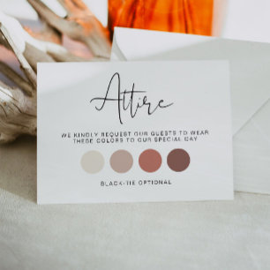 ADELLA Wedding Guest Dress Code Attire Card