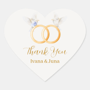 ADELLE Simple Dusk Blue Couple Wedding Label