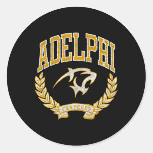 Adelphi Panthers Victory Classic Round Sticker