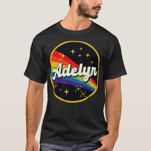 Adelyn Rainbow In Space Vintage GrungeStyle T-Shirt