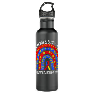 Adenoid Cystic Carcinoma Awareness Rainbow 710 Ml Water Bottle