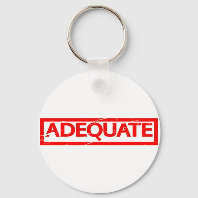 Adequate Stamp Keychain (Front)