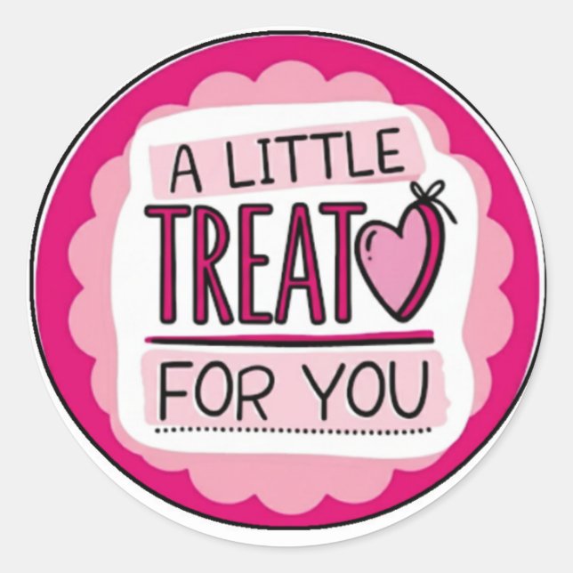 Adesivo a  little classic round sticker (Front)