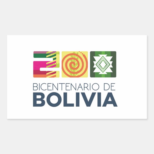 Adesivo bicentenario de Bolivia Sticker (Front)