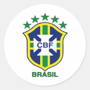 Adesivo Brasil Classic Round Sticker