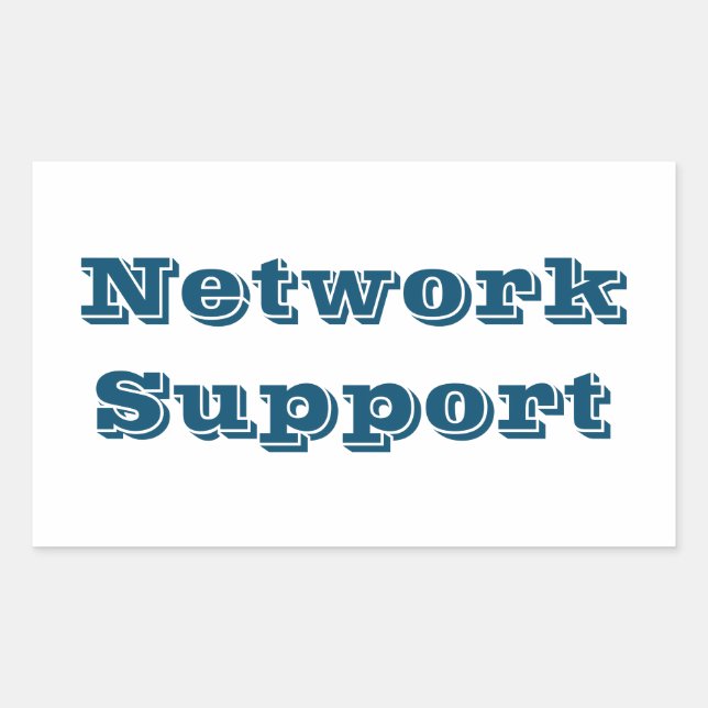 Adesivo network support sticker (Front)