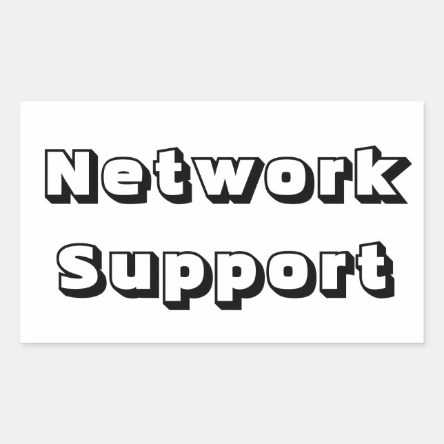 Adesivo network support sticker (Front)