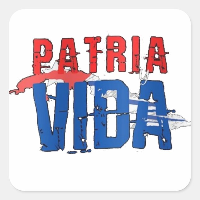 Adesivo Patria y vida Square Sticker (Front)