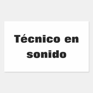 Adesivo técnico en sonido sticker