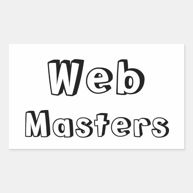Adesivo WebMasters Sticker (Front)