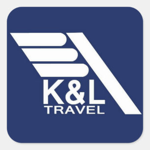 adesivos K&L Travel Square Sticker
