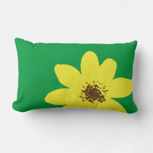 Adey Abeba: Ethiopian Flower   Lumbar Pillow