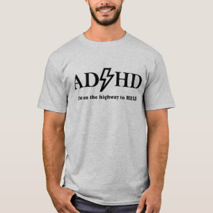 ADHD and Rock music. T-Shirt