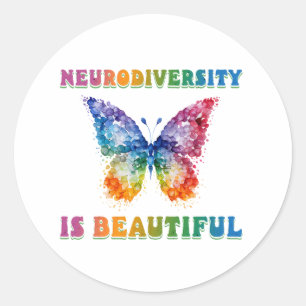 ADHD, Autism aba, Neurodiversity,Special education Classic Round Sticker