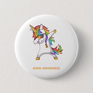 ADHD Awareness ADHD Awarrior Unbreakable 2 Inch Round Button