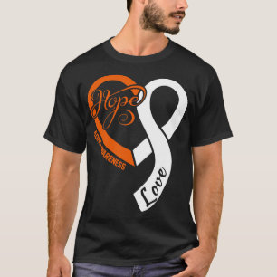 ADHD Awareness Hople Love Heart Ribbon Happy Valen T-Shirt