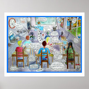 ADHD Awareness Poster-Great for your Classroom! Poster