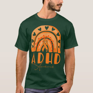 ADHD Awareness Rainbow Ribbon for Men Woman kids  T-Shirt