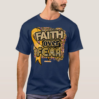 ADHD awareness Ribbon Faith Over Fear Leopard Gift T-Shirt