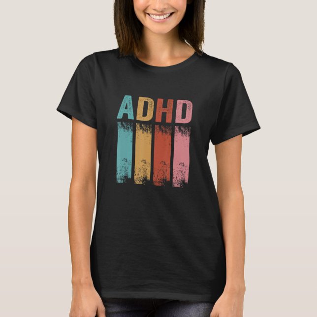 Adhd Awareness Vintage Adhd Mom Kids T-Shirt (Front)