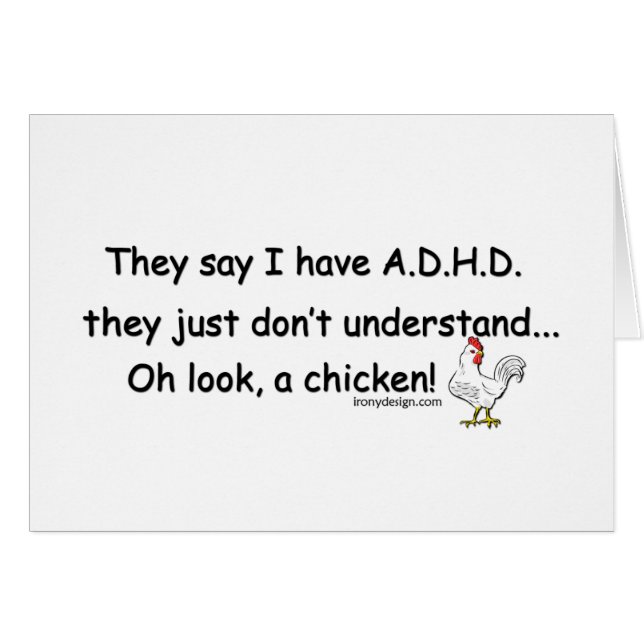 ADHD Chicken Humour (Front Horizontal)