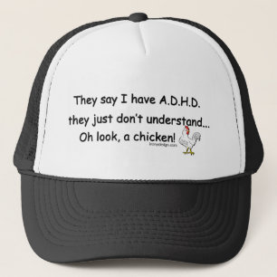 ADHD Chicken Humour Trucker Hat